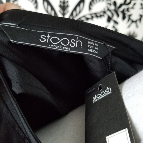 Black Bomber Jacket Ruffle Silver Zipper M - Picture 5 of 6